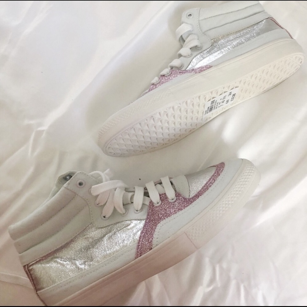Topshop Tulisa Glitter Trainers